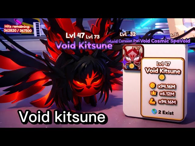 Found a guy who has a void kitsune! In saber simulator 