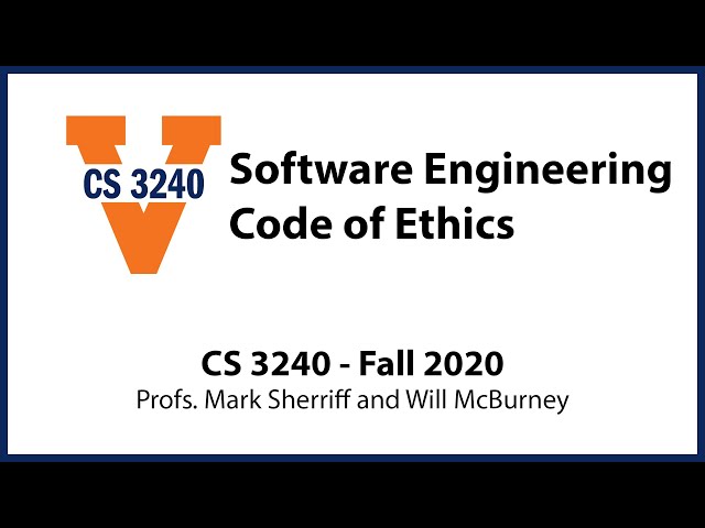 Software Engineering Code of Ethics