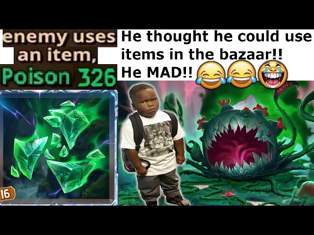 (The Bazaar) New Poison Sigil Making Enemies Poison Themselves 300 On Item Use, I've Become Evil