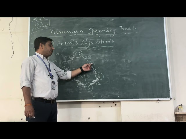 Minimum Spanning Tree part 2 By Prof. Jayram Dwivedi.
