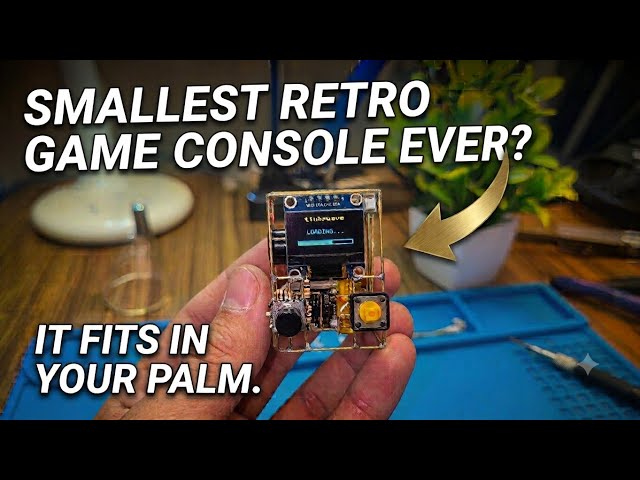 Meet the Smallest Retro Console I've Ever Built| ESP32, Brass Wire Frame & OLED Display