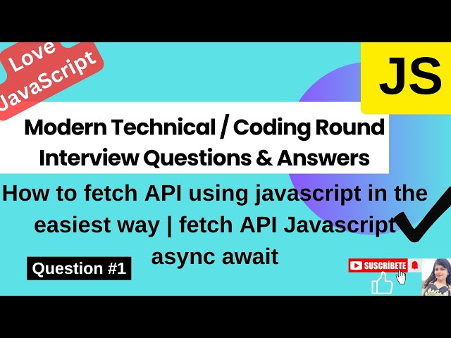 How to fetch API using javascript in the easiest way | fetch API Javascript | async await