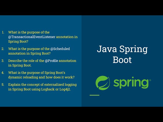 Spring Boot Interview Questions | Part 7