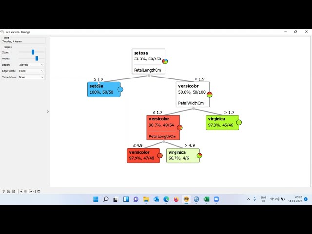 How to build a Decision Tree model in Orange