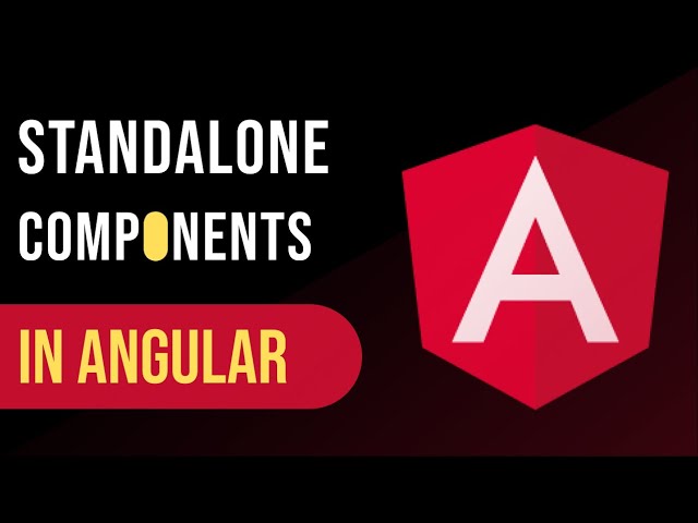 Standalone Components with Angular Elements to generate Web Components