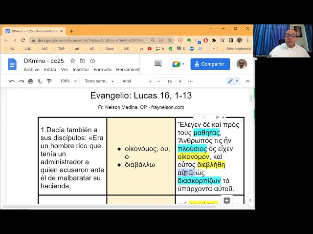 Exégesis Simple para el Domingo XXV del Tiempo Ordinario, ciclo C (DKmino 074)
