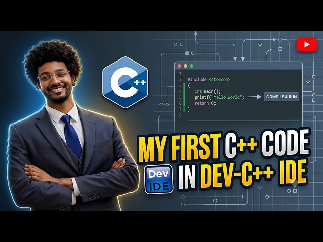 ​How to Write & Run Your First C++ Code in Dev-C++ (Beginner Guide!)
