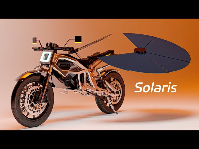 This Futuristic Bike Uses Solar Wings to Recharge Anywhere