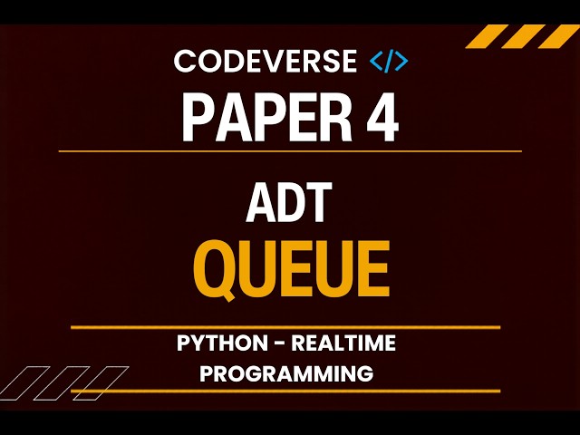 Queues in Python | A2 Computer Science | Enqueue & Dequeue Explained