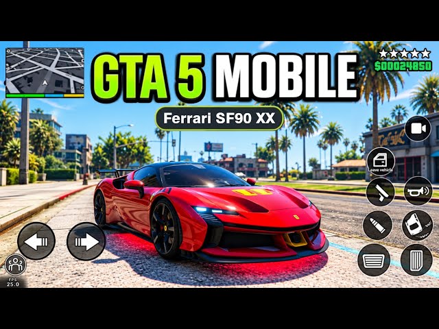 GTA 5 APK MOBILE (PORT ANDROID) Misi Lamar Down Mod Ferrari SF90XX
