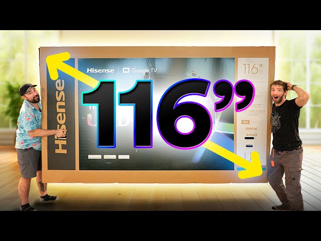 I'm FIRST to Unbox The World's Biggest TV - Hisense 116UX