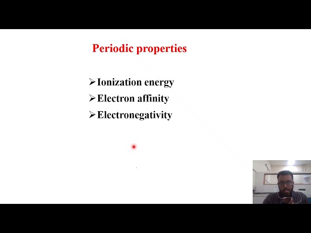 Periodic properties part II