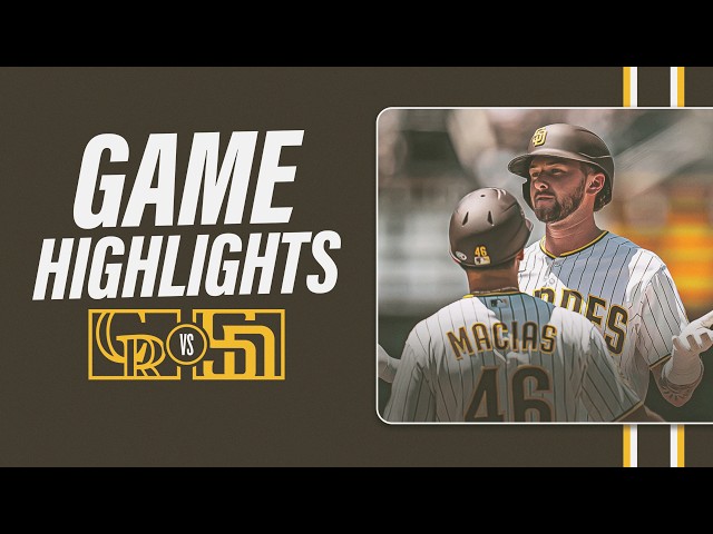 Highlights del juego Rockies vs. Padres (29/7/26) | Highlights de la MLB