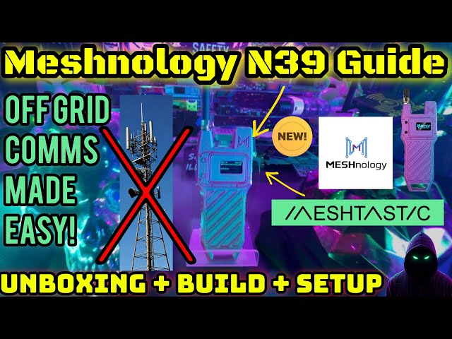 Off Grid Comms Made Easy! | Meshnology N39 Purple Edition Unboxing, Build Guide & Meshtastic Setup!