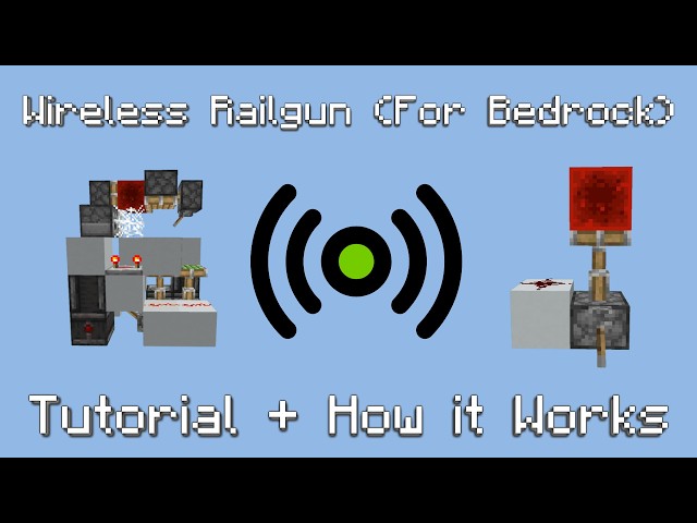 How to Make a Wireless Railgun in Bedrock