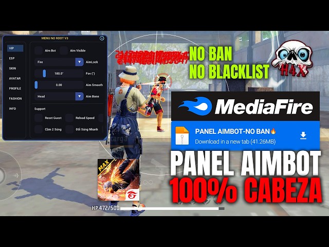 PANEL 100% AIMBOT CABEZA ✅️ NUEVO H A C K VIP GRATIS 🔥 PANEL PARA CELULAR 📲 PANEL PARA FREE FIRE