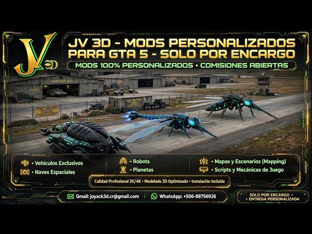 JOYACK3D - Custom mods for GTA5 (Only by request)