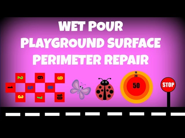 Wet Pour Playground Surface Perimeter Repair