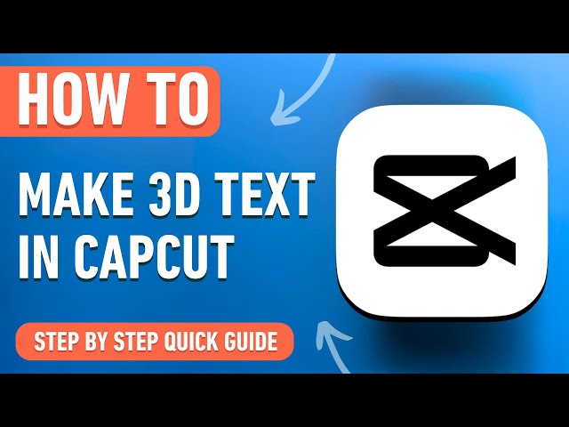 How to make 3D Text in Capcut on PC & MAC [2024] Easy Tutorial