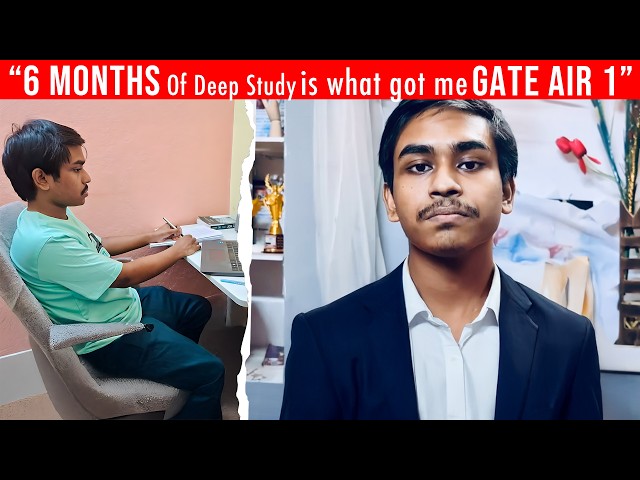 GATE 2025 AIR 1 Reveals His Unique Strategy - Honest Interview