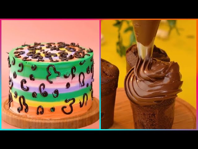 10 Easy Chocolate Cake Decoration Ideas - Most Satisfying Cake Decorating Asmr Mukbang