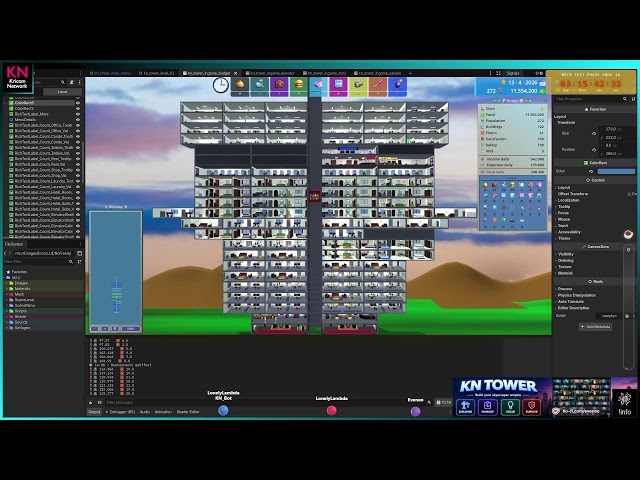 🛠️ GameDev 🛠️ - Developing KN_Tower 🏢 | 🤖 Godot | ⚙️ Blender | 🐍 Python | 🧮 GDScript | 🎨 Gimp
