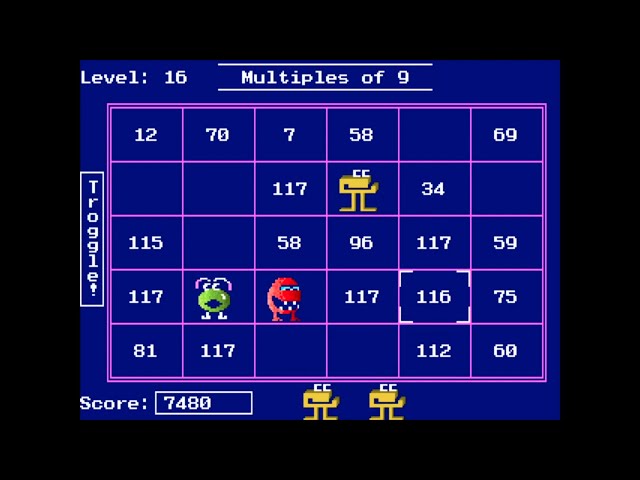 Number Munchers (PC MS-DOS, 1990)