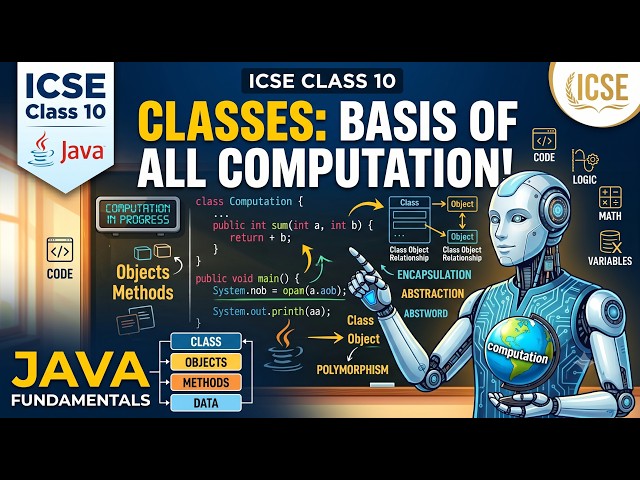 ICSE Class 10 Java - Classes as the basis of all computation