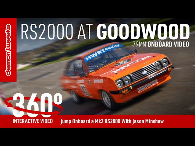 Onboard Ford Escort RS2000 Hot Lap at Goodwood - 360º Interactive Video