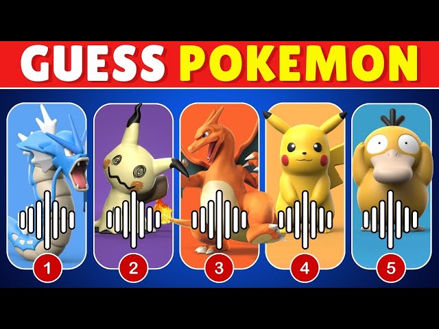 Can You Guess ALL Pokemons By Their Voice? 👾💬 | WHO'S THAT POKEMON?