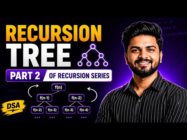 Recursion Tree Made Easy 🌳 | Dry Run & Visualization | Recursion Series Part 2 | DSA