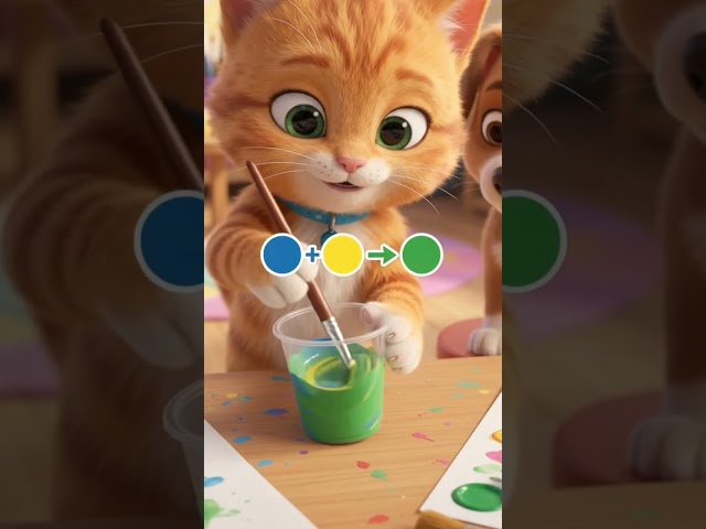 Milo Discovers Colors! 🌈🐱 | Learn Color Mixing for Kids | Fun Educational Animation