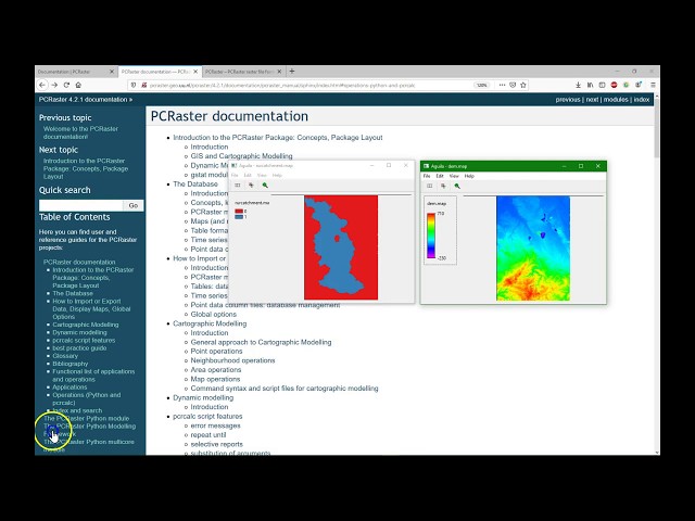 Catchment delineation with PCRaster Python