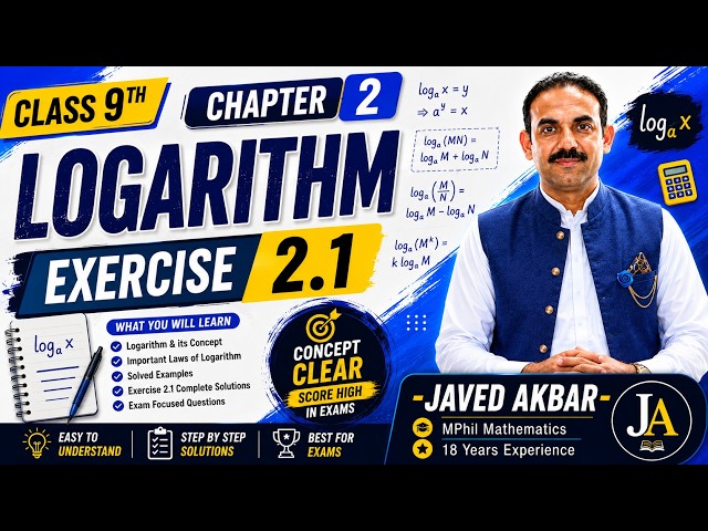 Class 9|Chapter 2|Logarithm|Exercise 2.1-Complete