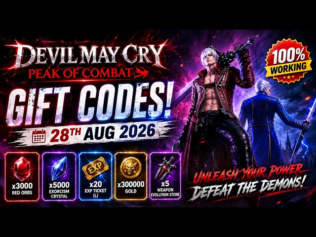Devil May Cry Peak of Combat Codes | Devil May Cry Gift Codes | Devil May Cry Redeem Codes
