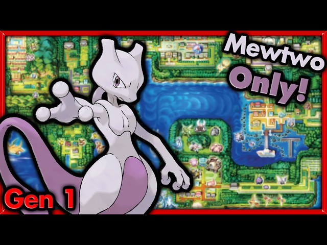 WEIRDER THAN YOU THINK! - Can I Beat Pokemon Red with ONLY MEWTWO? 🔴 Pokemon Challenges