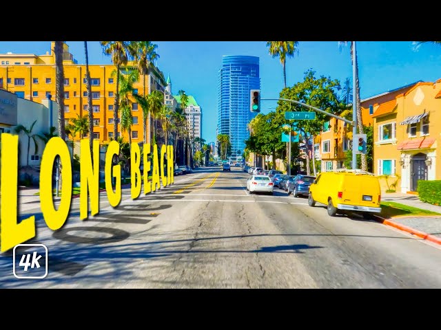 LONG BEACH, California - 4K ULTRA HD Driving Tour