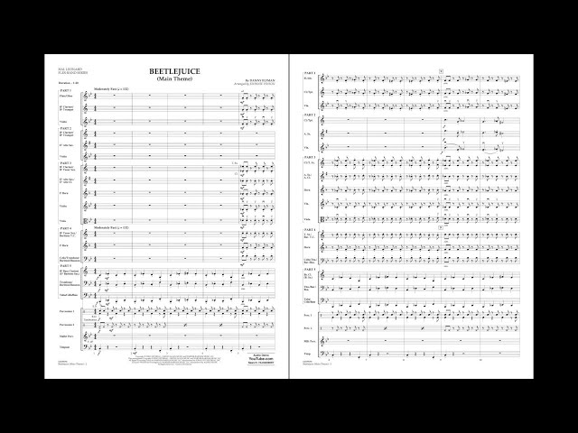 Beetlejuice (Main Theme) by Danny Elfman | Arr. Johnnie Vinson