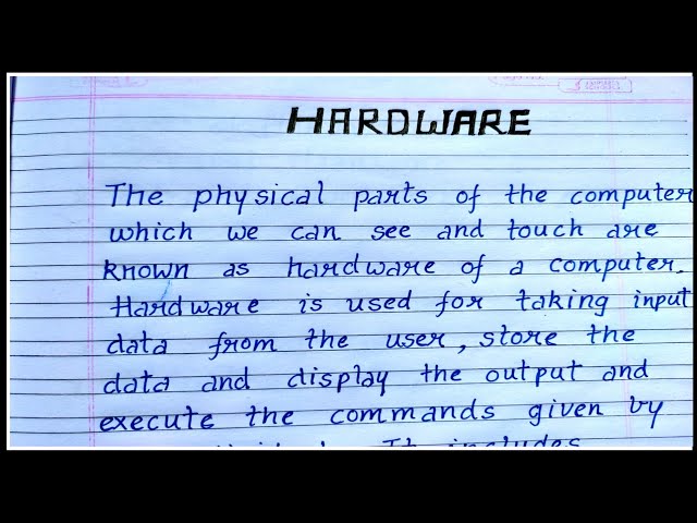 Hardware| Types of hardware| Computer Hardware with examples|