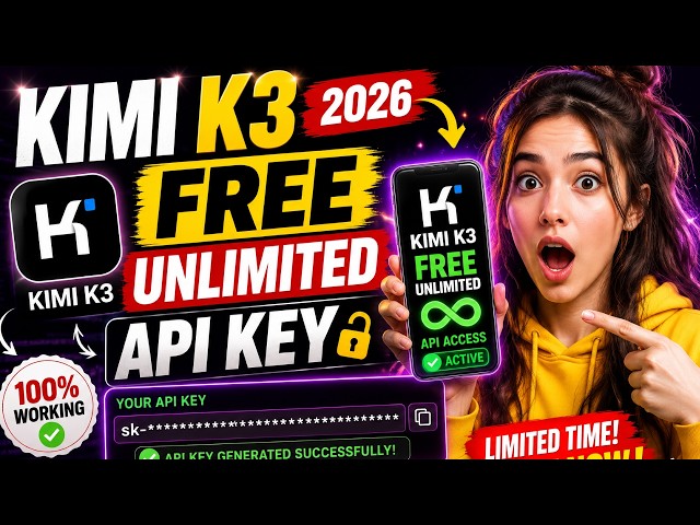Kimi K3 FREE API for VS Code | Fastest Coding AI Setup (2026)