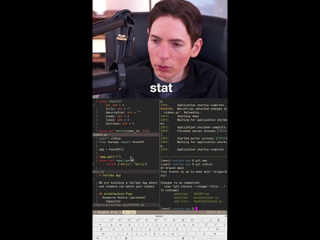 Coding YouTube-like app