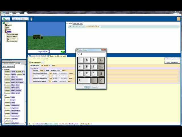 Alice 2.2 Tutorial: creating new methods