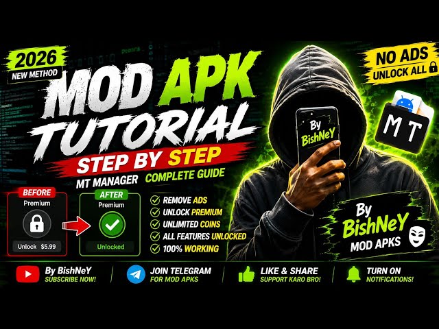 🔥 How to Make a MOD APK in 2026 | MT Manager Complete Tutorial | Step-by-Step Guide