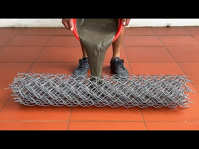 Creative Ideas - How To Make Cement Flower Pots From Iron Mesh In A Very Unique Way