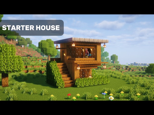 🔨Minecraft Easy Build Tutorial ::Starter House🔨[1]