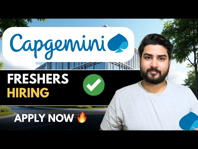 Capgemini Hiring Freshers🔥Multiple Opportunities