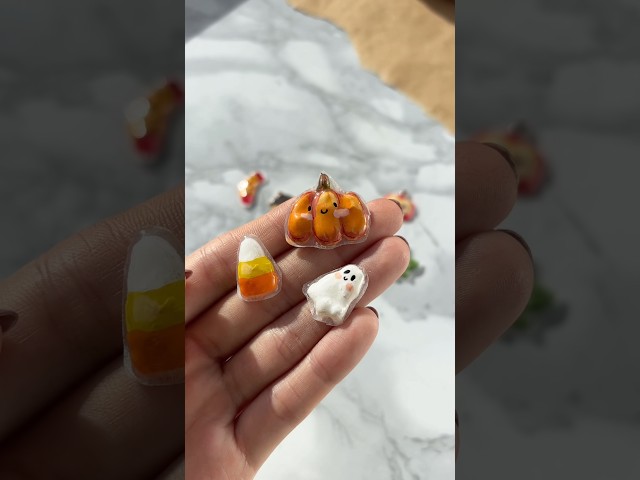 3D stickers out of hot glue🍂🧡#hotgluediy #diystickers #autumnvibes