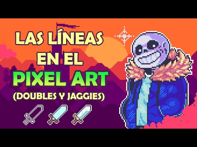 🔴 CÓMO HACER PIXEL ART: Uso de Líneas y errores comunes (Doubles y Jaggies).