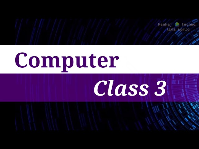 Computer Class 3 Ch 5 Fun With Paint "Opening a Saved Drawing and Selecting Object"