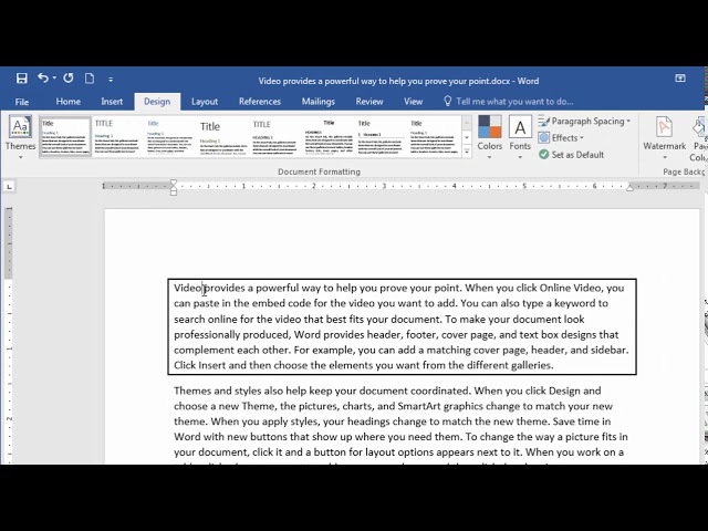 How to Add a Border and Color to a Paragraph; add Border; add Box;
